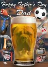 Bullmastiff Dog Pint Father's Day Personalised Greeting Card A5 Dad Pub PP15