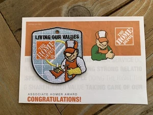 Home Depot Homer Abzeichen 2023 Saisonreinigung gestickt Patch - Bild 1 von 3