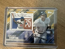2022 Topps Update Special Event Patch Relics Gold Giancarlo Stanton 32/50