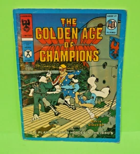 1985-The Golden Age of Champions Role Playing Game Hardcover Book Hero Games RPG - Picture 1 of 10