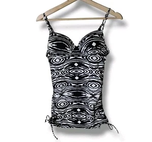 Assets By Sara Blakely Push Up Tankini Swim Top Womens Size S Beach Cruise... - Picture 1 of 11