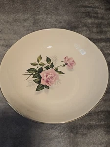 Taylor Smith Taylor Soup Cereal Bowl Summer Rose Platinum 7 Inch - Picture 1 of 4