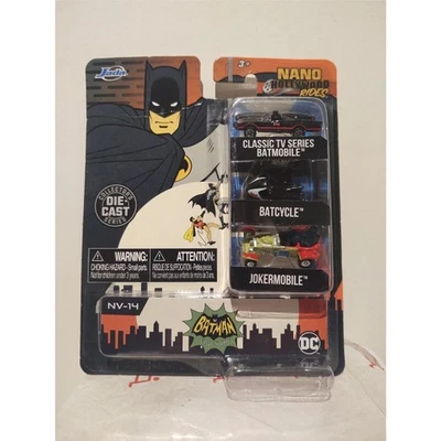 Batman 66 Paquete de 3 Vehículos Miniatura - Nano Hollywood Rides Foto 1 de 2