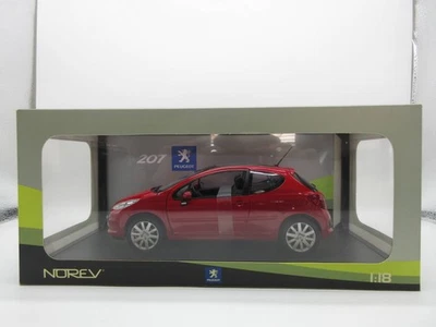 Norev 1/18 Peugeot 207 Dealer Special Red Diecast Model Rare Collector Car - Photo 1/4
