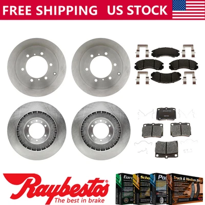 Подходит для Mitsubishi Montero Sport 2001-2004 годов выпуска передние задние тормозные диски и керамические колодки - Изображение 1 из 4