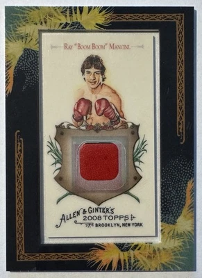 Ray Boom Boom Mancini Glove Swatch 2008 Topps Allen & Ginter Relics AGR-RM - Image 1 of 2
