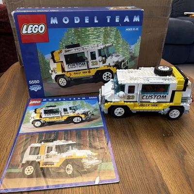 Lego Model Team 5550 Custom Rally Van 100% Complete Instructions Box Stickers - Image 1 of 4