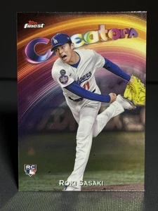 Roki Sasaki 2025 Topps Finest RC Creators Dodgers - Imagen 1 de 2