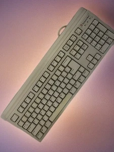 Vintage Packard Bell # 5131C Big Enter Key Keyboard PS/2 Retro WORKS & CLEANED - Picture 1 of 24