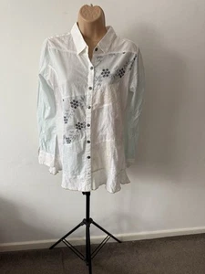 Women’s Joe Browns Shirt Tunic White Embroidered Cotton New BNWT Size UK 12 - Picture 1 of 5