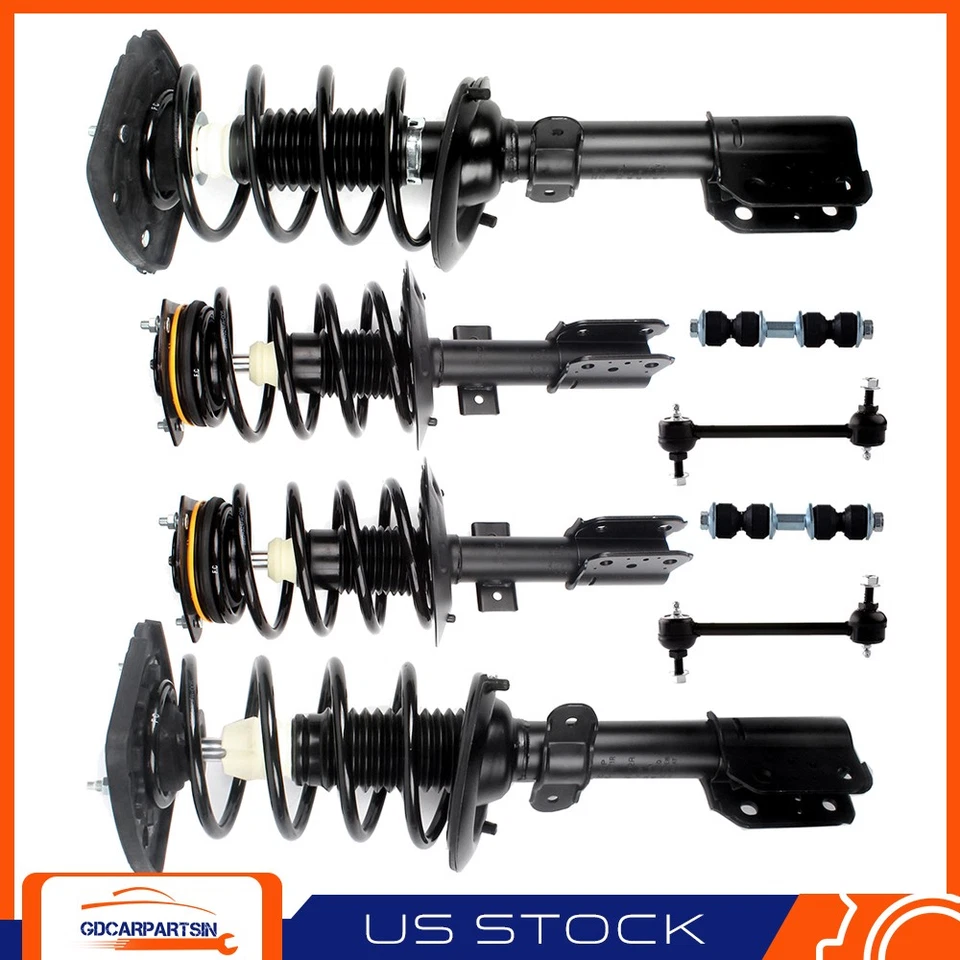For Buick Chevy 8 Pcs Complete Strut Assemblies w/ Sway Bar End Links Foto 1 de 4