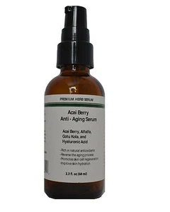 Anti Aging Serum with Acai Berry,Alfalfa,Gotu Kola and Hyaluronic acid 2.3oz - Picture 1 of 1