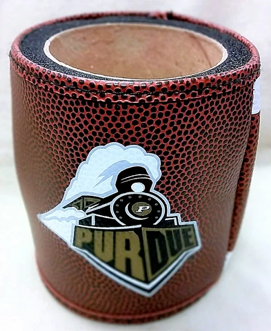 Purdue Boilermakers Leather Can Cooler - NCAA Cover