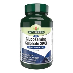 Natures Aid Glucosamine Sulphate 2KCI with Vitamin C 1000mg 90 Tablets - Picture 1 of 2