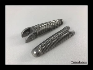 Paire Cales Pieds Pilote pour Ducati 848 1098 1198 Monster S2R S4R etc NEUF - Photo 1/8