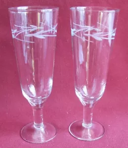 Old USSR 2 Vine GLASSES with ROCKETS Old USSR Vintage Soviet Space Agitation - Picture 1 of 4