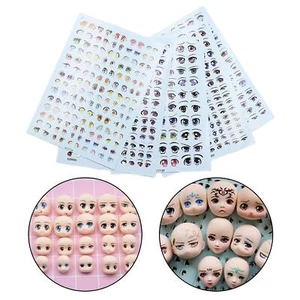 5 Sheets Eye Water Stickers Cute Doll Decals Toys DIY Doll Clay Craft Making - Picture 1 of 7