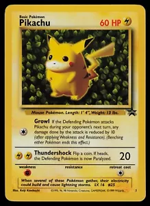 Pikachu - 1 - Pokemon Black Star Promo Rare Card Ivy WOTC - LP/Excellent - Bild 1 von 2