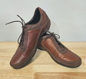 Aetrex Holly EF72W Womens Comfort Orthotic LaceUp Oxford Brown Leather Sz 10.5 - Picture 1 of 6