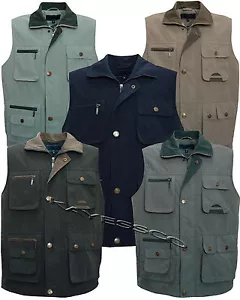 Nuevo Para hombres Forrado Chaleco Calentador de Cuerpos Abrigo Corporal Campo Caza Tiro Pesca M-3XL - Imagen 1 de 6