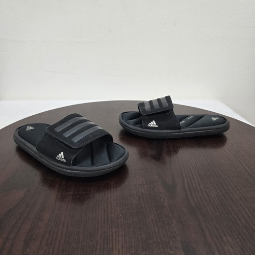 Adidas Comfort Slides Ragazzo 1 Nero Fitfoam Comfort Plantare Gancio N Loop Casual