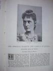 1895 TSARINA Alex Empress of Russia Romanov Hesse   : magazine article xi
