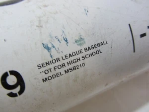 Bate de béisbol blanco Marucci Bat 2 3/4" MSB210 29" 19 oz aleación AZ3000 -10 - Imagen 1 de 17