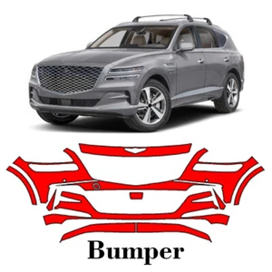 Front bumper PreCut PPF Paint Protection Film For Genesis GV80 2021-2024 - Picture 1 of 6