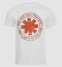 $26 Red Hot Chili Peppers Men's White Graphic Short Sleeve Cotton T-Shirt Sz XL