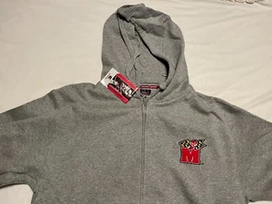 ¡NUEVO!  Sudadera con capucha gris con cremallera University of Maryland Coliseo - Imagen 1 de 4