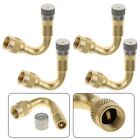 Easy Airline Access Valve Extension Adapter for Car Truck Lorry Van Gold