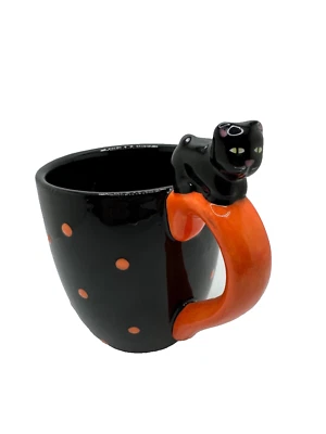 Кружка Global Design Connection HALLOWEEN Kitty в горошек со скрытой тыквой внутри - Изображение 1 из 4