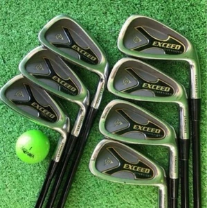 Dunlop EXCEED OVERSIZED Iron Set 7pcs 3,4,6-Pw Original Carbon - Picture 1 of 10