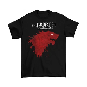 Game Of Thrones The North Remembers T-Shirt NWT Licensed & Official Stark Blood - Picture 1 of 3