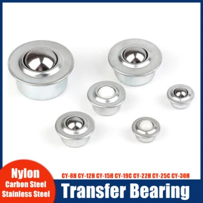 Möbelrollen Lenkrollen Kugel Kugelrollen Transportrollen Kugel Dur 8mm bis 30mm - Bild 1 von 4