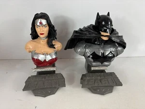 DC COMICS WONDER WOMAN & Batman FIGURE JIGSAW PUZZLE BUST PIECE 3D - Picture 1 of 3
