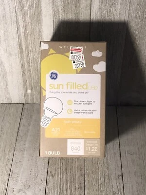 GE 60-Watt Sun Filled LED Light Bulb - A21 - 840 Lumens - NEW - Image 1 of 4