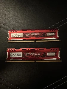 8GB KIT BALLISTIX SPORT (4GBx2) DDR4-2666MHz PC4-21300 SDRAM BLS4G4D26BFSE.8FB - Picture 1 of 2