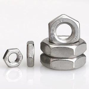 Sechskantmutter Edelstahl A2 V2A DIN 439 niedrige Feingewinde Mutter M6 bis M20 - Bild 1 von 3