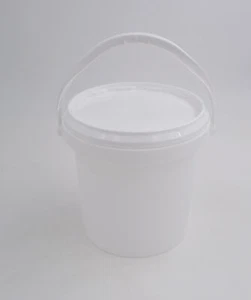 Druckdeckeleimer 1 Liter aus Kunststoff für Lebensmittel und Honig geeignet - Bild 1 von 3