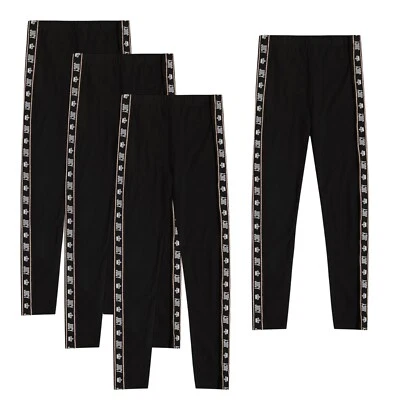Leggings femininas Juicy Couture pacote com 4, tamanho 4-5, 6-6X, 7-8, 10-12, 14, 16 - Imagem 1 de 2