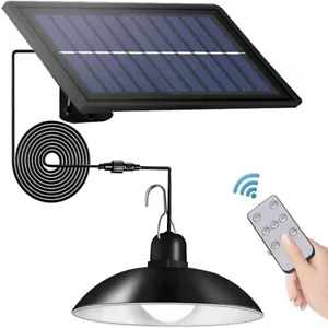 30 LED Solar Pendant Hanging Light Dimmable Indoor Outdoor Garden Yard Shed Lamp - Picture 1 of 12