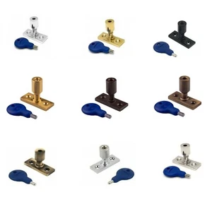 PIN de bloqueo de ventana abatible + pasador de bloqueo de llave para ventanas de madera + tornillos Inc - Imagen 1 de 12