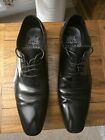 John White Black Leather Brooke Oxford Men's Shoes UK 10 EU 44