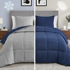 Umchord Blue Full/Queen Comforter Set, Reversible Cooling & Breathable Comforter