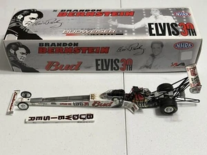 NHRA 1/24 Brandon Bernstein 2007 ELVIS 30TH Budweiser Top Fuel 1/1,420 Dragster - Picture 1 of 12