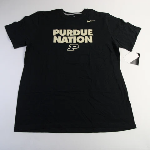 Purdue Boilermakers Nike Short Sleeve Shirt Men's Black New Cover