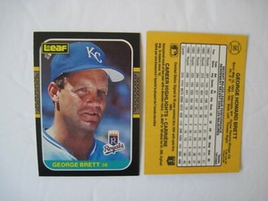 GEORGE BRETT CARDS Your Pick TOPPS Fleer Donruss Leaf 1980 1982 1983 1984-85-93