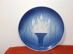 ROYAL COPENHAGEN 1976 COLLECTOR PLATE...."MONTREAL GAMES" - Picture 1 of 2
