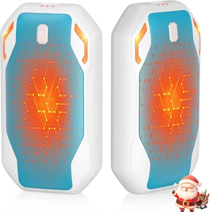 Scaldamani Elettrico, 2 Pack Scaldamani Ricaricabile Portatile, 3 Livelli Di Tem - Foto 1 di 12